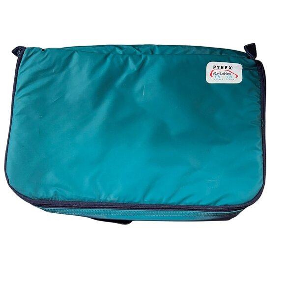 Pyrex Portables Insulated Thermal Carrier Teal - Picture 1 of 5